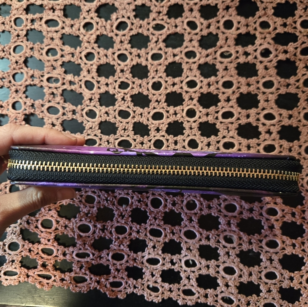 Purple and Blue Women's Wallet - Picture 3 of 5